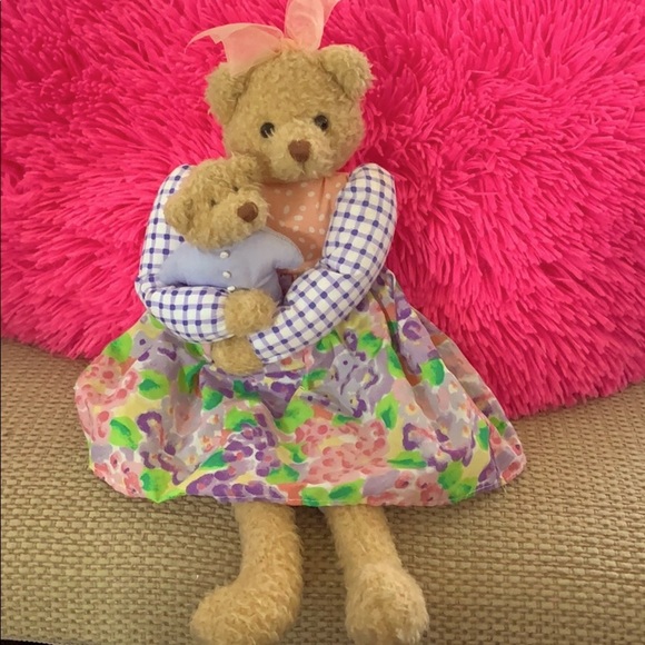 Hallmark Teddy Bear Mom & Baby Plush - Picture 1 of 3